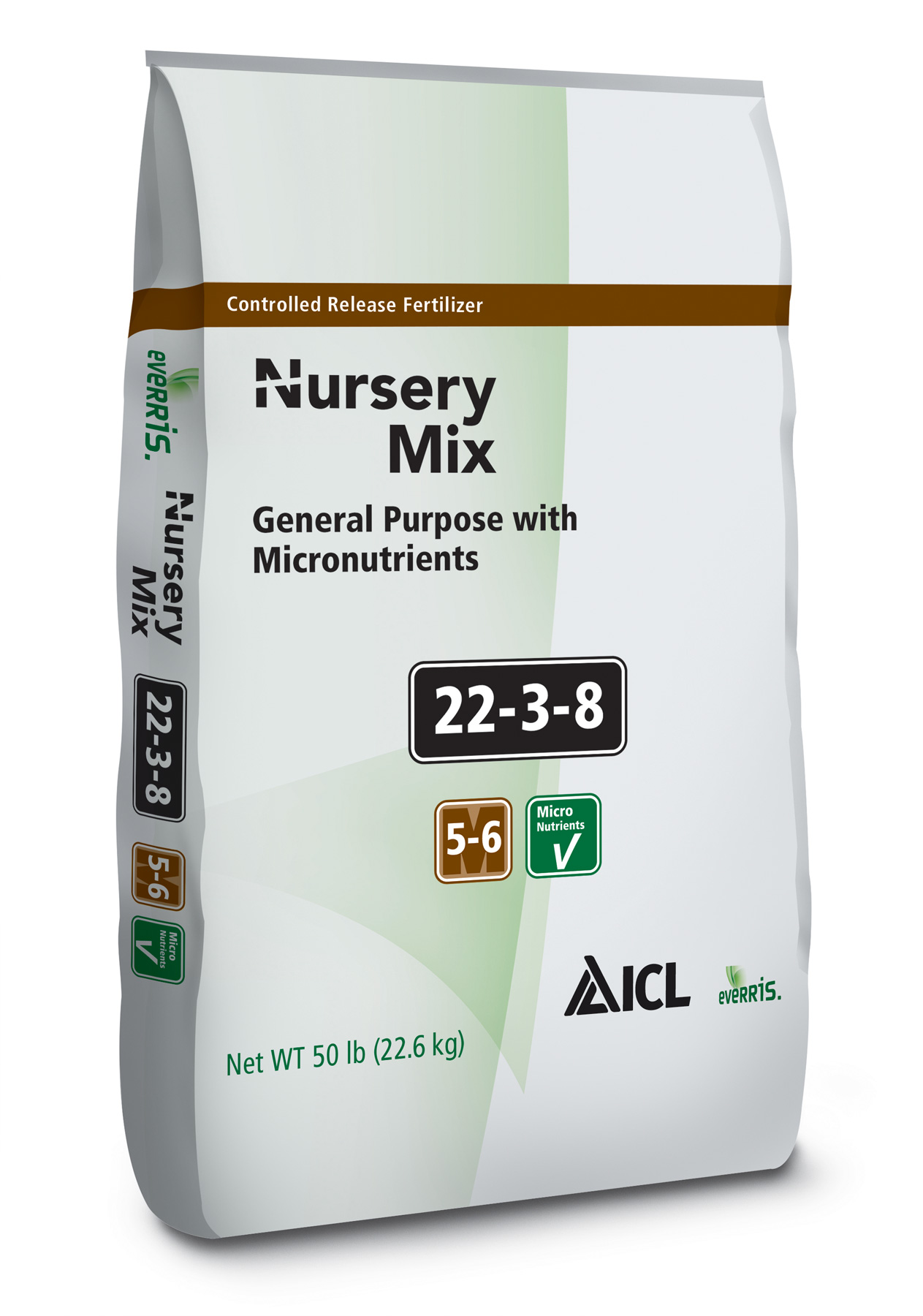 Nursery Mix 22-3-8 5-6M 50 lb Bag - Controlled Release CRF